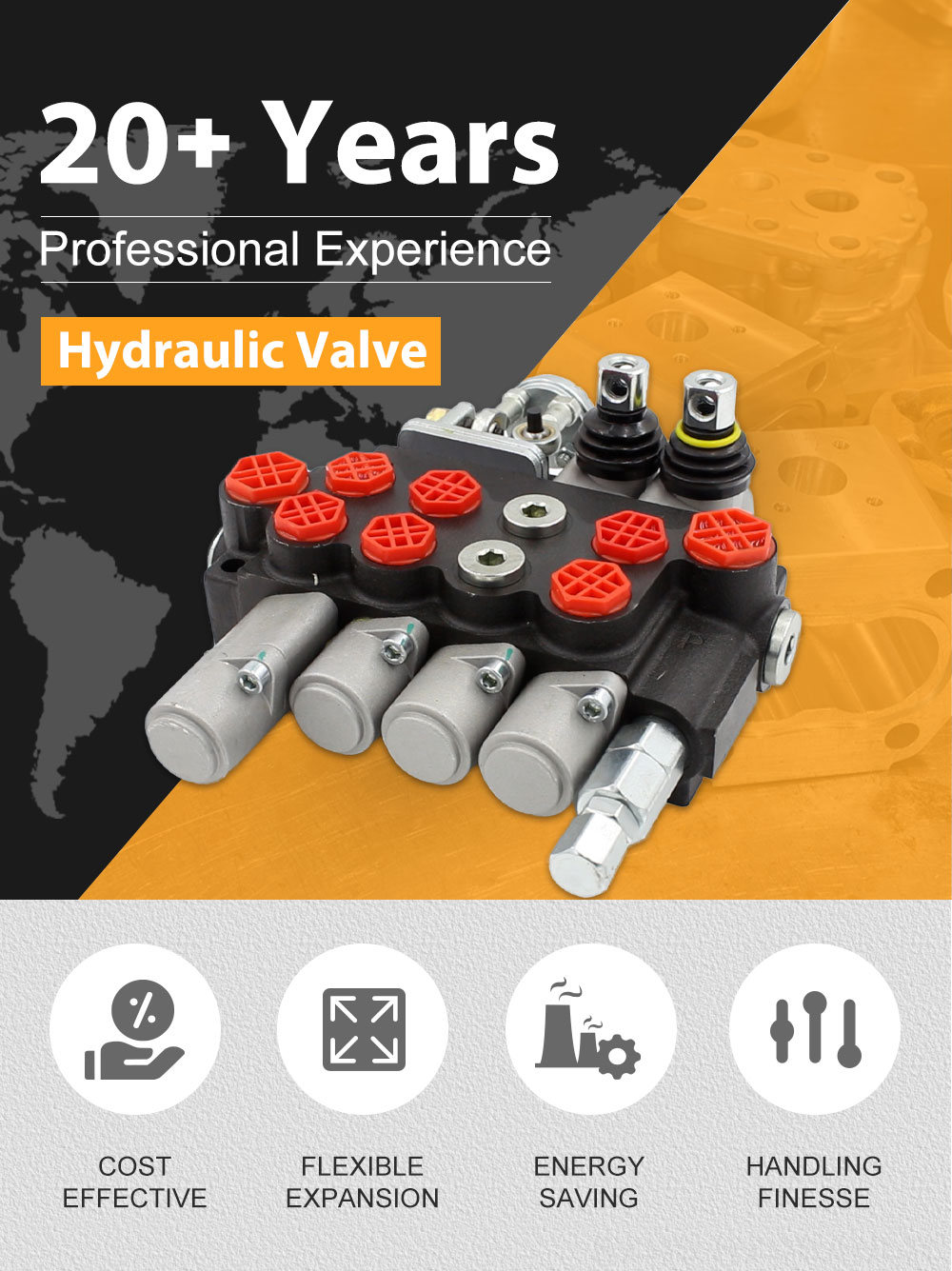 P40 Valve: Manual and Joystick Operation | Engineered for Precision Control detailed image